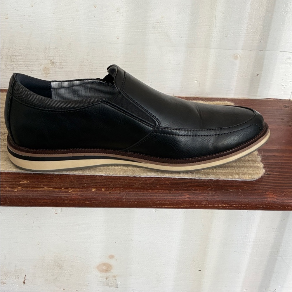 Cole Haan Black Leather Slip-On Loafers